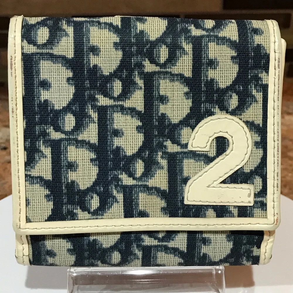 DIOR Trotter #2 Canvas/ Patent Leather Bifold Wallet 😍🔥